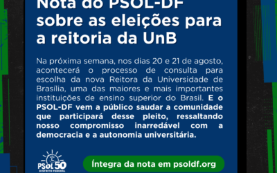 Nota do PSOL-DF sobre as eleições para a reitoria da UnB